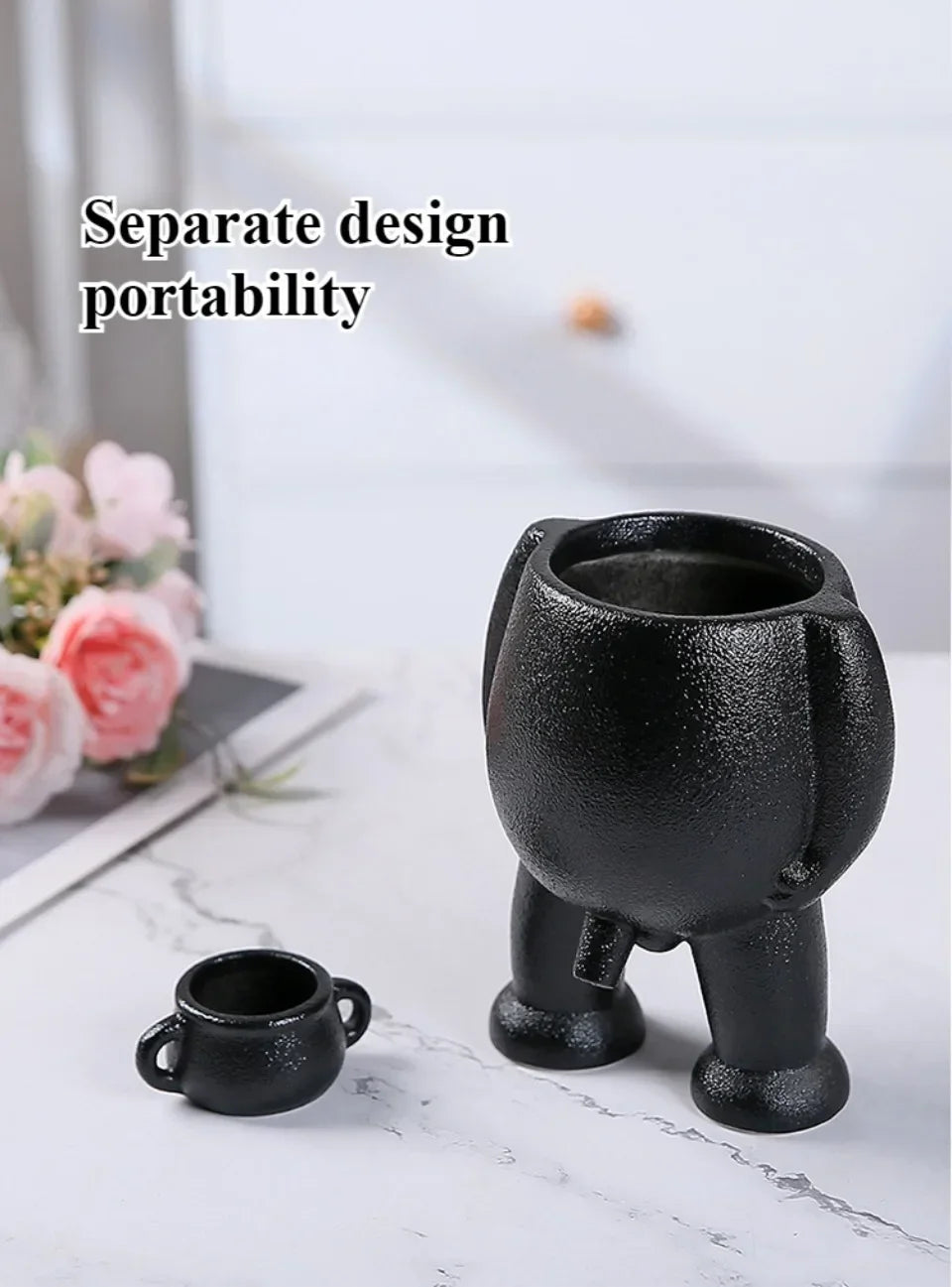 Succulent Ceramic Flowerpot Light Luxury Flowerpot Manufacturing Human Creative Flowerpot Desktop Simple Decorative Flowerpot