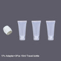 3Pcs Travel Bottles+ Adapters,Leak-Proof Toiletry Set For Travel, Portable 15/30/50ml Refillable Bottle Carry-On Empty Bottle