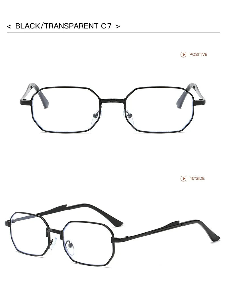 Narrow Sunglasses for Men Fashion Rectangle for Women Metal Luxury Brand Classic Sun Glasses