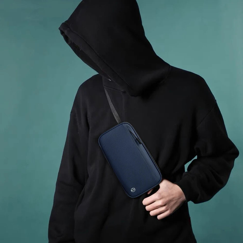 Travel Document Organizer Passport Holder Bag Waterproof Passport Holder with RFID Blocking Passport Wallet Pocket Family Trip