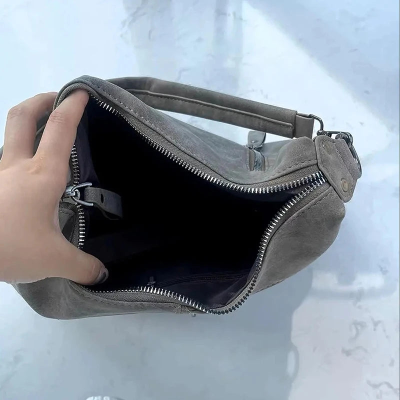 Women Crossbody Bag Luxury Designer Oblique Cross Single Shoulder Bag Large Capacity Handbags Retro Matte PU Leather Hobos