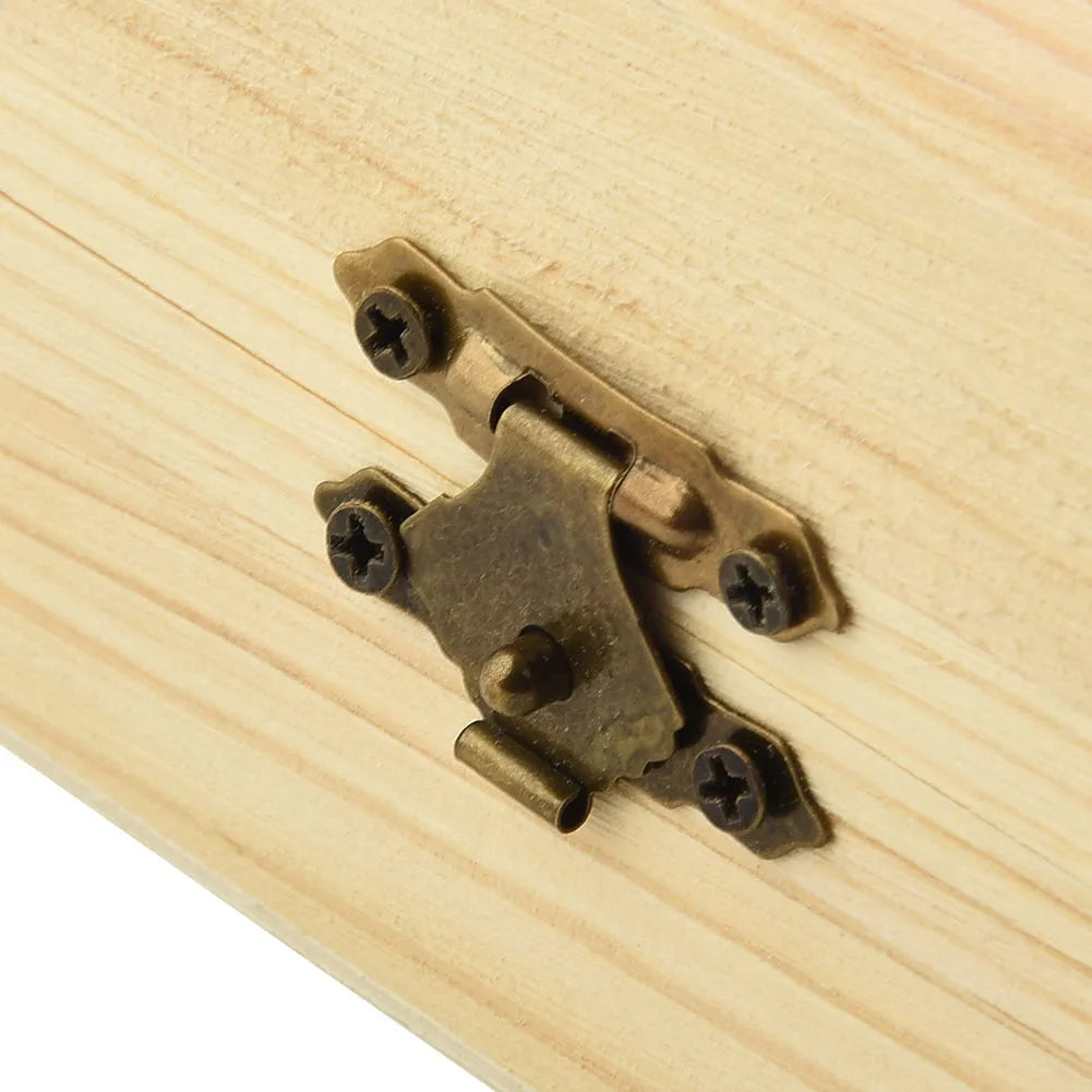 Decorate Wooden box Trinket Jewellery Keepsake Pine Plain Storage Wedding Wooden Arched Hinged Boxes Practical