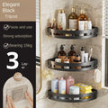 Bathroom Shelves Organizer No Punching Required Kitchen Corner Shelf Racks Shampoo Makeup Storage Holder Shower Towel Caddy Rack
