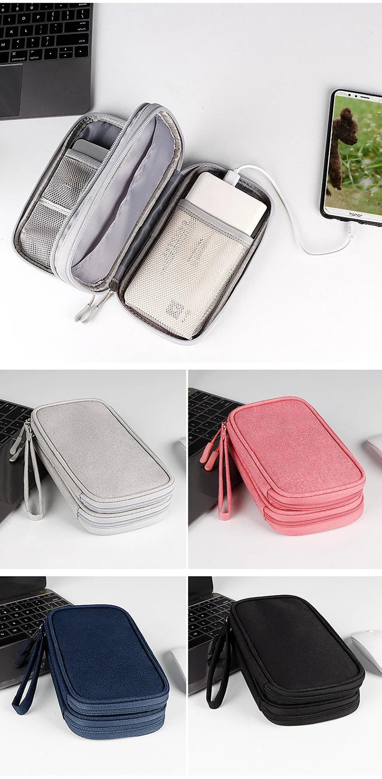 Travel Bag Storage Pouch Portable  Wire Organizer Zipper Bag Holiday Accessories Travel Voyage Indispensable