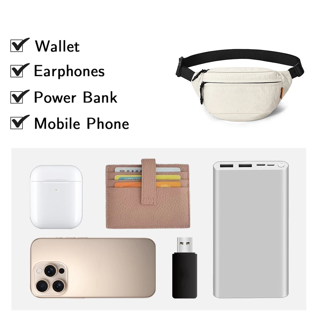 2026 Crossbody Bag for Men and Women, Casual Multifunctional Waist Bag, Autumn Large-Capacity Sports Outdoor Commuting Shoulder Bag for Hiking