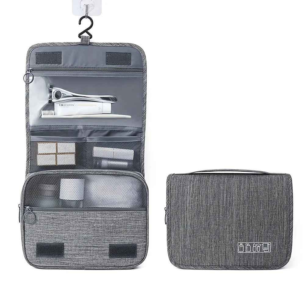 Toiletry Bag Hook Makeup Bag, Multi Functional Waterproof Cosmetic Storage Bag, Travel Men Women Hand Wash Storage Bag 3 Colors
