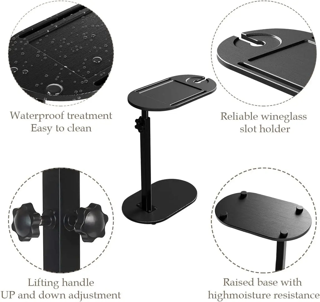 Bamboo Bathtub Side Tray Wooden Bathtub Tray Table Height Adjustable Freestanding Bath Caddy Tray Bathtub Side Table Home Spa