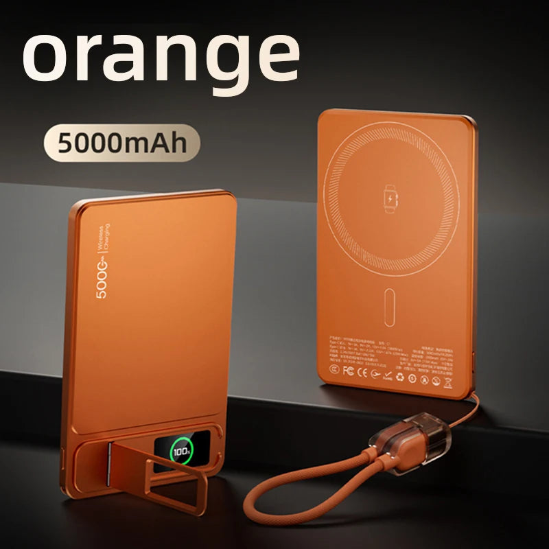 10000mAh Slim Original Power Bank For MagSafe Magnetic Wireless 20W Fast Charging Portable External Battery For iPhone 17 iWatch