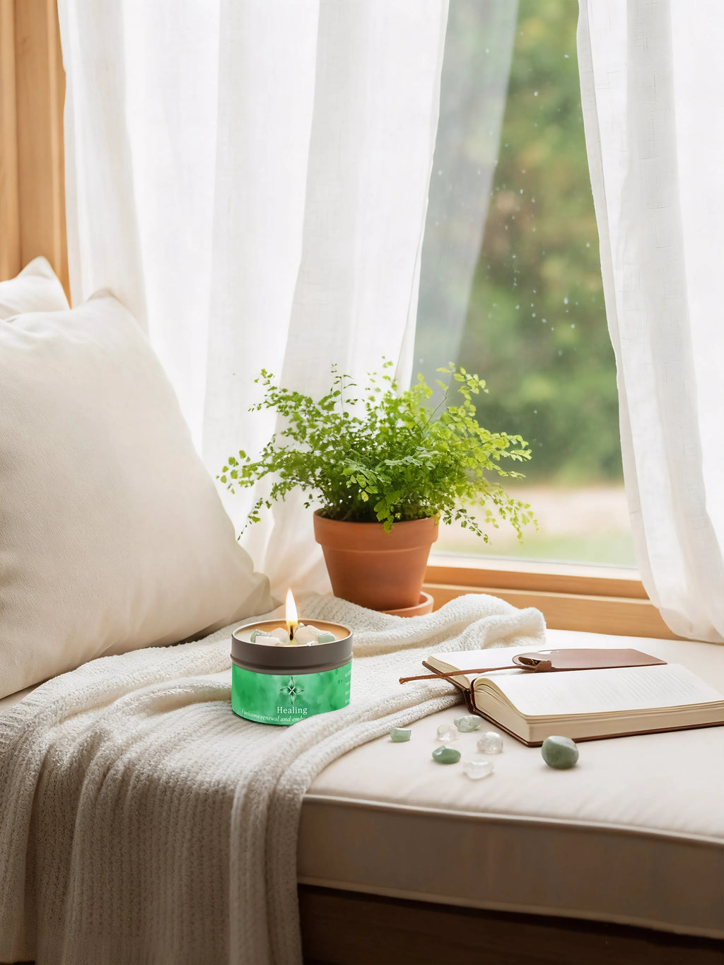 Scented Candles 3oz Law of Attraction Peace & Calm Manifestation Energy Boosting Christmas Home Decoration Candle Holders Gift