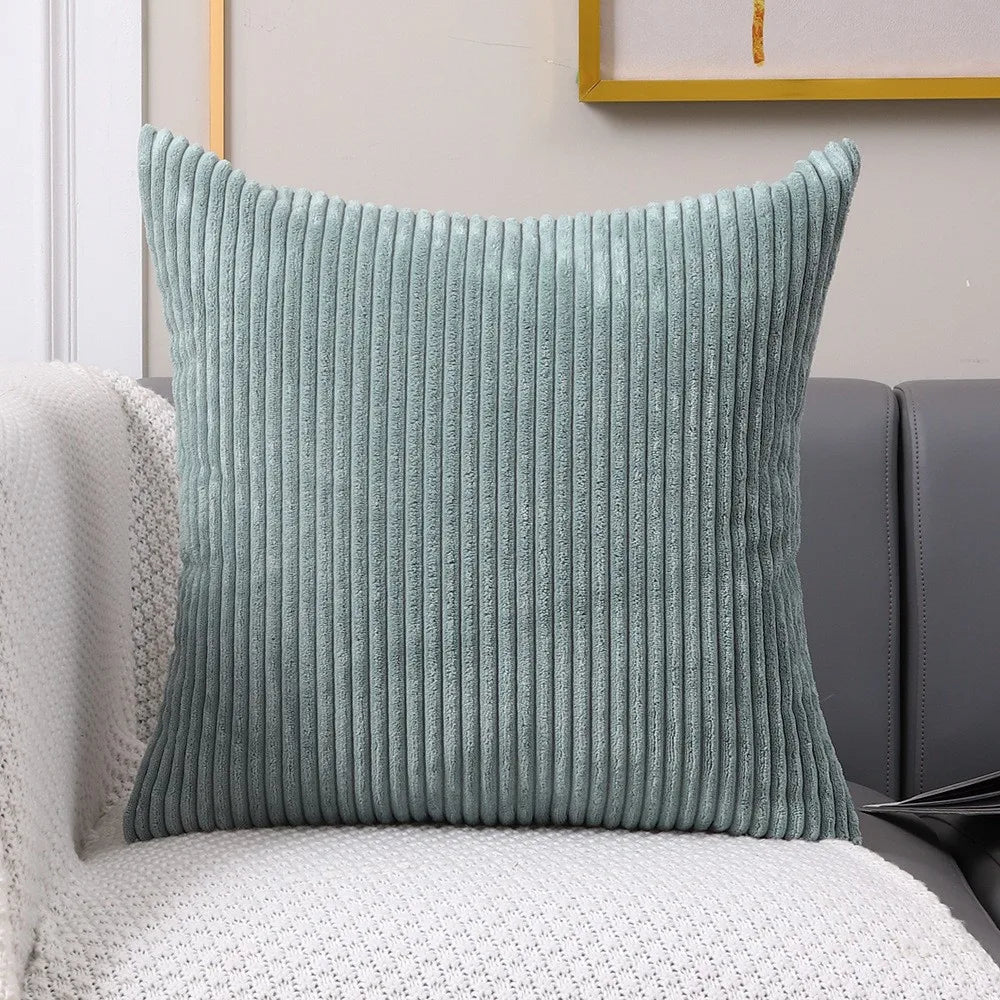 1 Pc Corduroy Decorative Throw Pillow Cover Soft Boho Striped Pillow Covers Modern Farmhouse Home Decor