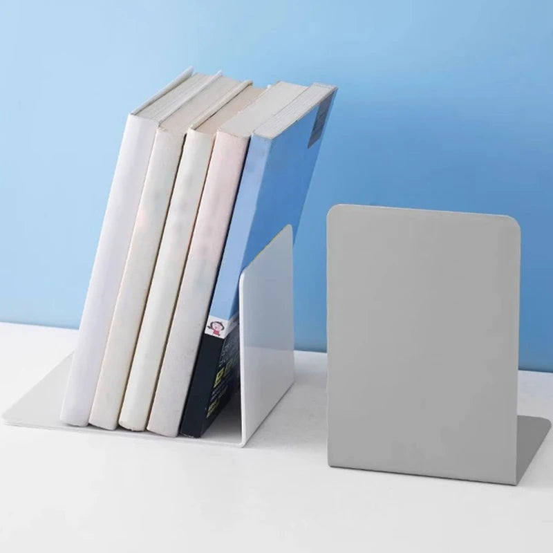 Minimalism Bookends Stand Desk Desktop INS L-shaped Simple RACk Display Support Organizer Book Durable