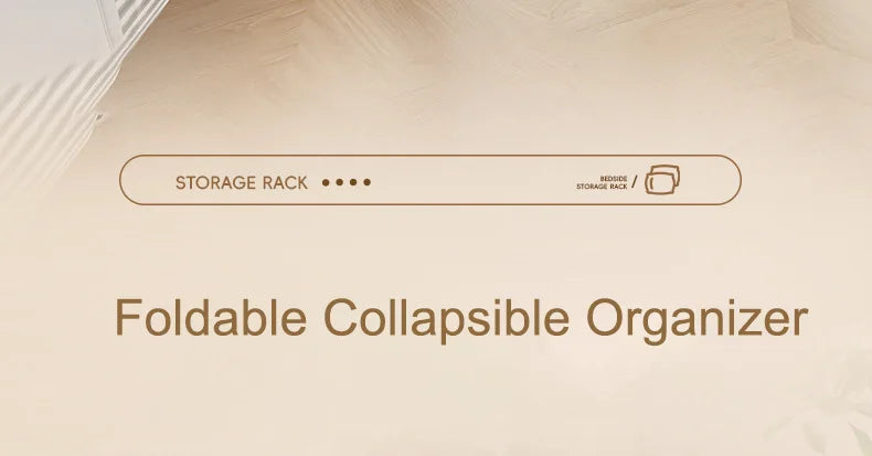 Foldable Bed Side Table Tray Organizer,Clip On Nightstand Bed Side Table Storage for Adult Kids,Bedside Shelf Desk Organizer