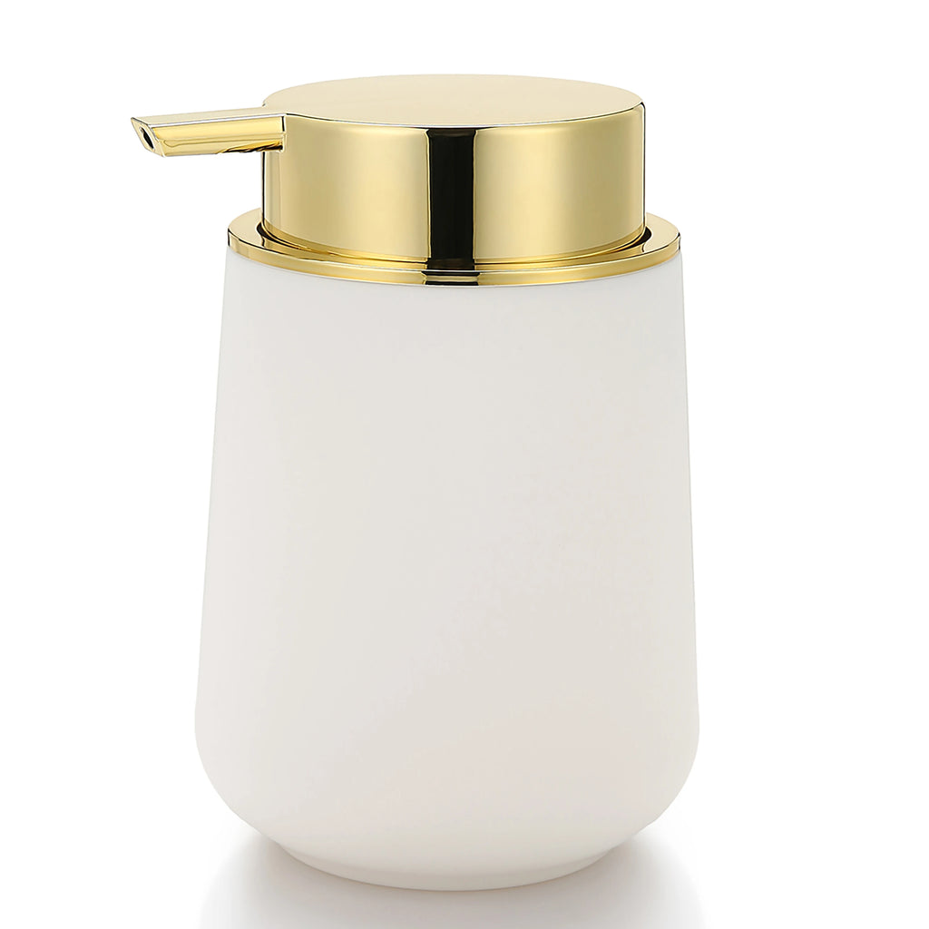 Matte Black Liquid Hand Soap Dispenser Plastic 11oz - Modern Minimalist Style for Bathroom & Kitchen Countertop Refillable