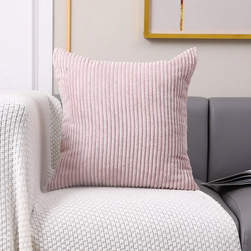 1 Pc Corduroy Decorative Throw Pillow Cover Soft Boho Striped Pillow Covers Modern Farmhouse Home Decor