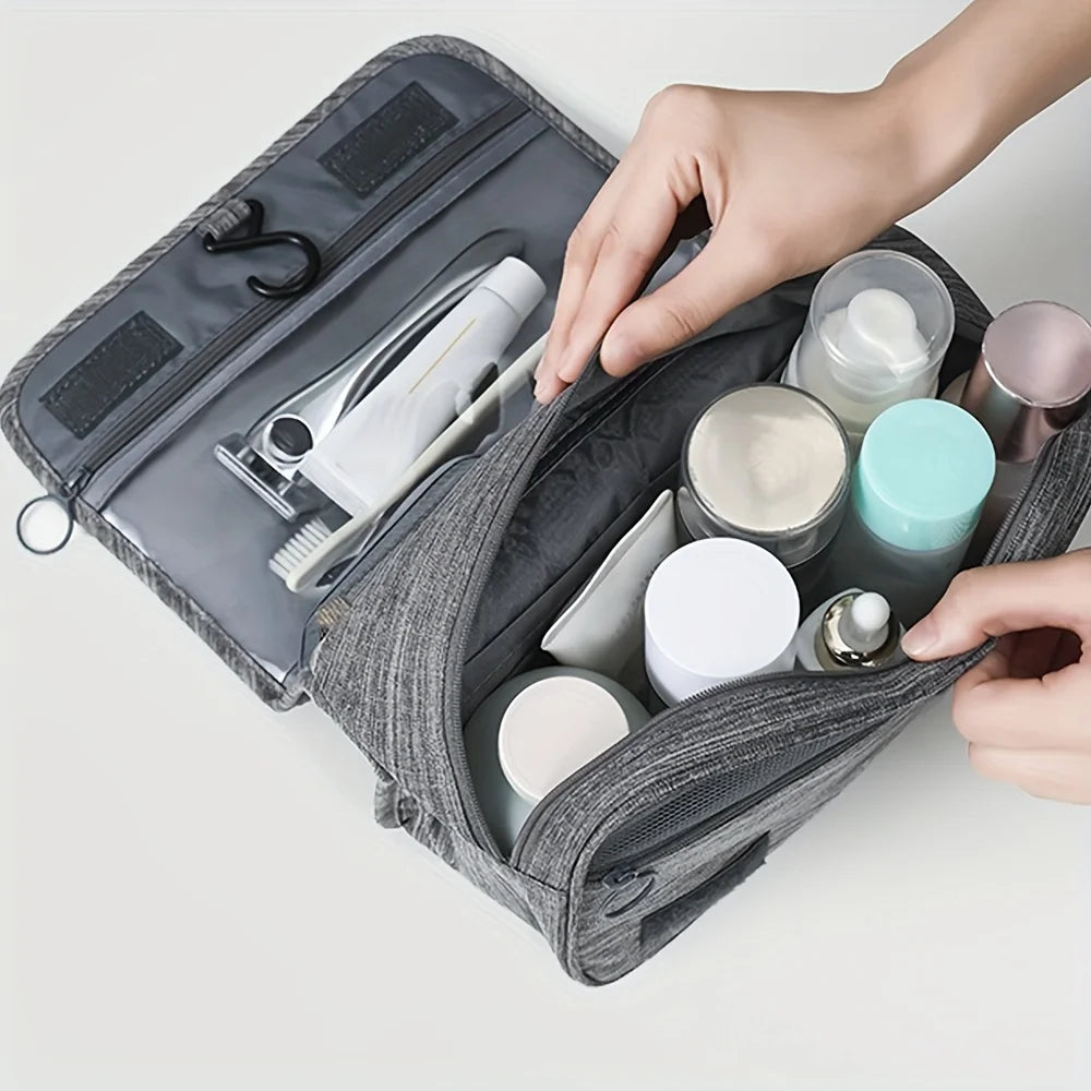 Toiletry Bag Hook Makeup Bag, Multi Functional Waterproof Cosmetic Storage Bag, Travel Men Women Hand Wash Storage Bag 3 Colors