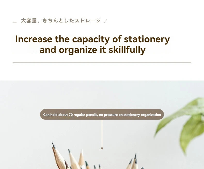 Fashionable Pen Holder, Student Office Desktop, Simple And Creative Circular Multifunctional Makeup Brush Storage Buck