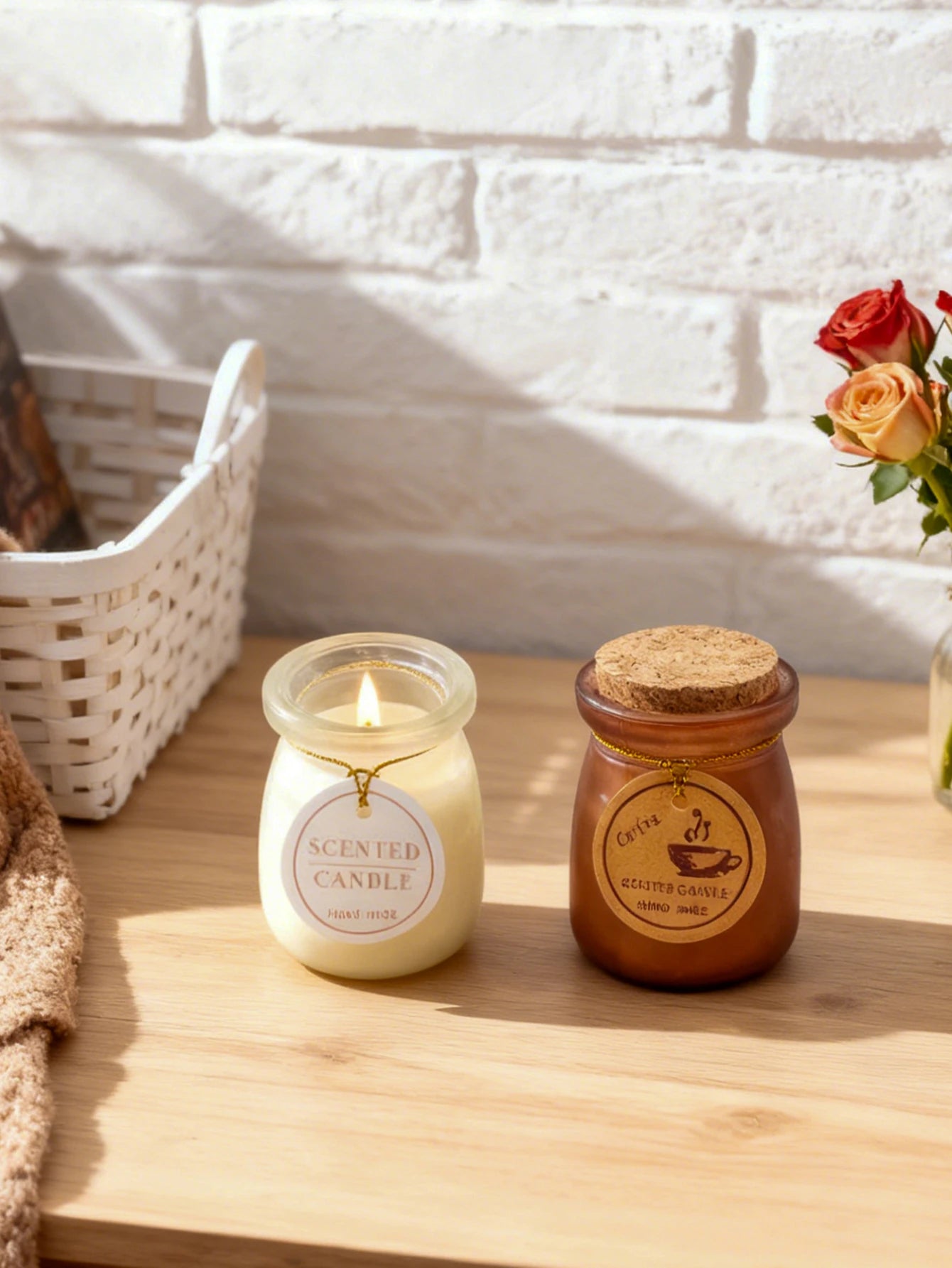 Jarred Scented Candles Oriental Woody Fragrance | Home Decor | Valentine's Day gifts | Wedding Favors |  Gifts for Women & Men