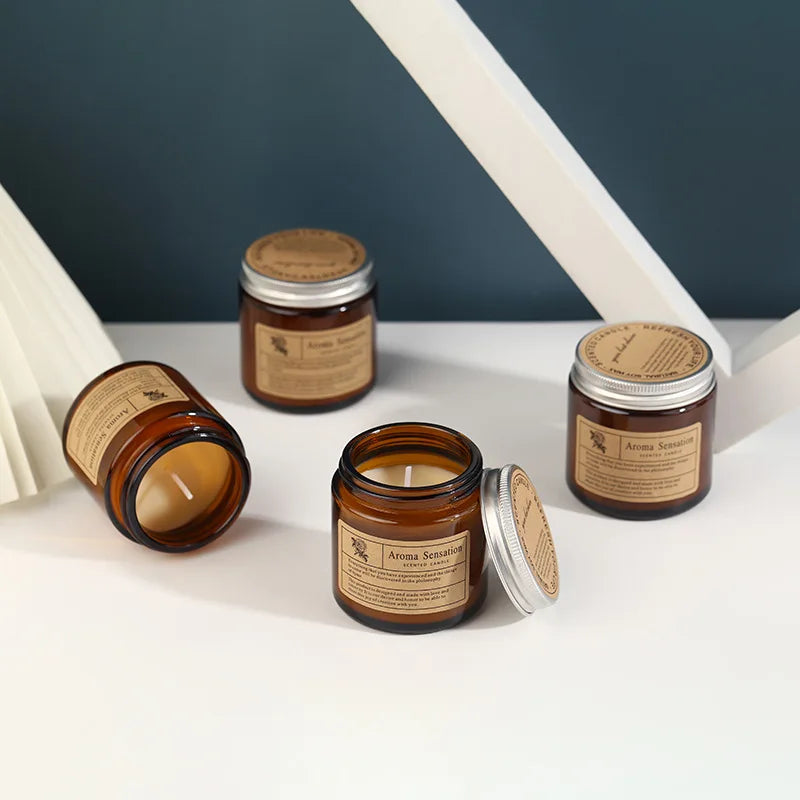 Aromatherapy essential oil candle smokeless soybean candle cup household fragrance ornament souvenir