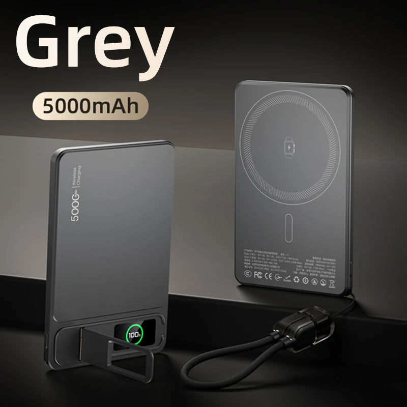 10000mAh Slim Original Power Bank For MagSafe Magnetic Wireless 20W Fast Charging Portable External Battery For iPhone 17 iWatch