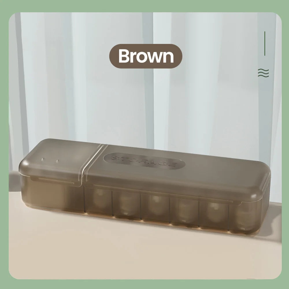 Cable Storage Box With 7 Compartments Organizer Charger Cord Storage Box Reusable Cable Storage Case Management for Home Travel