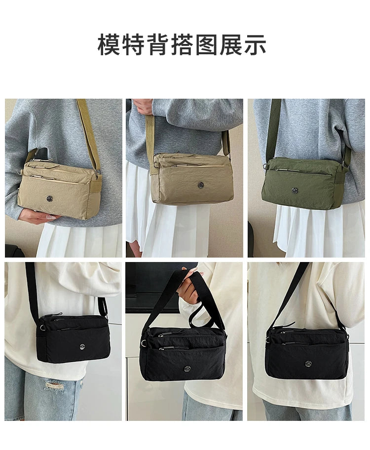 Crossbody bag for ladies - new trendy canvas shoulder bag that is versatile and fashionable, lightweight and spacious, featuring