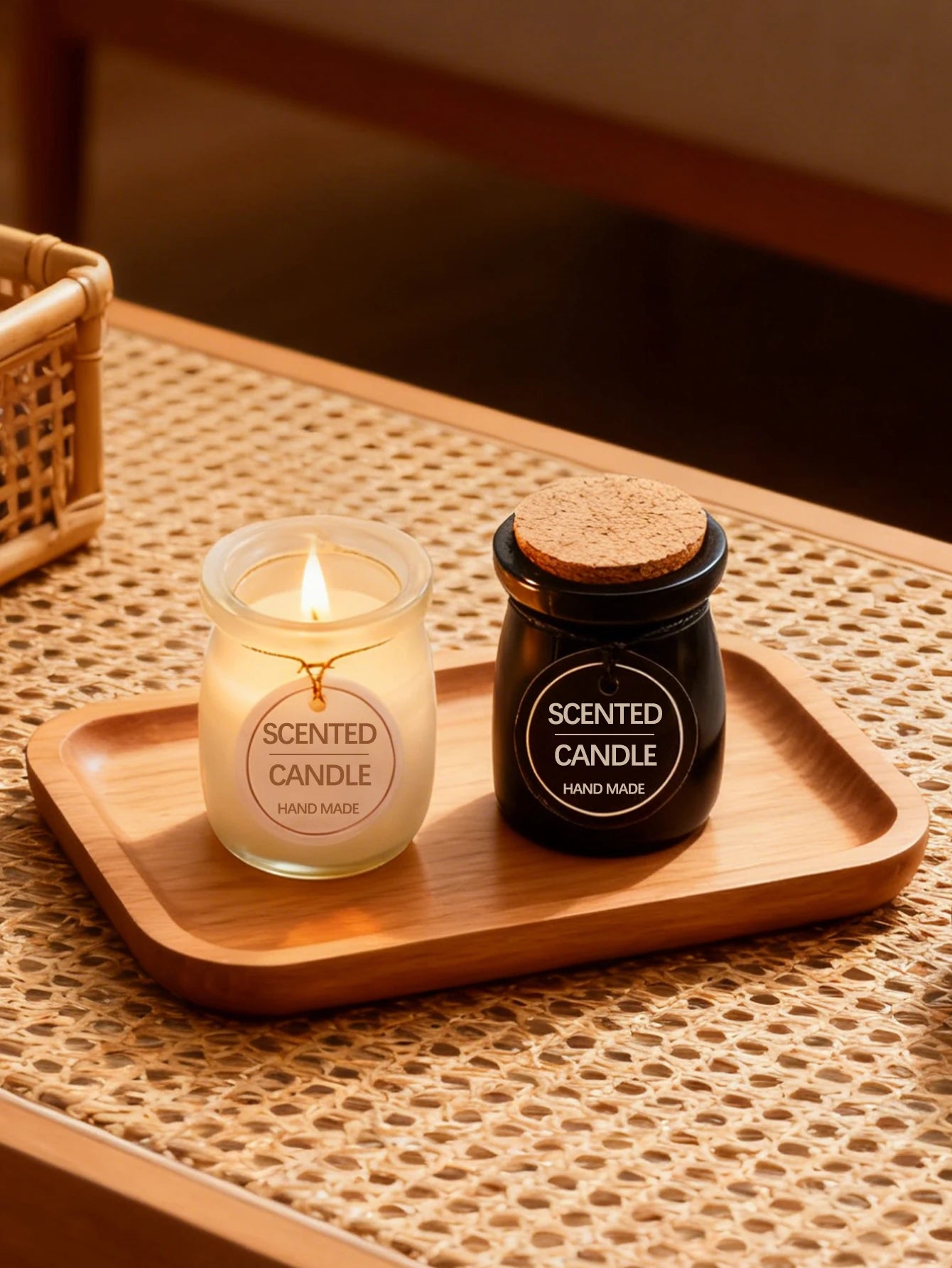 Jarred Scented Candles Oriental Woody Fragrance | Home Decor | Valentine's Day gifts | Wedding Favors |  Gifts for Women & Men