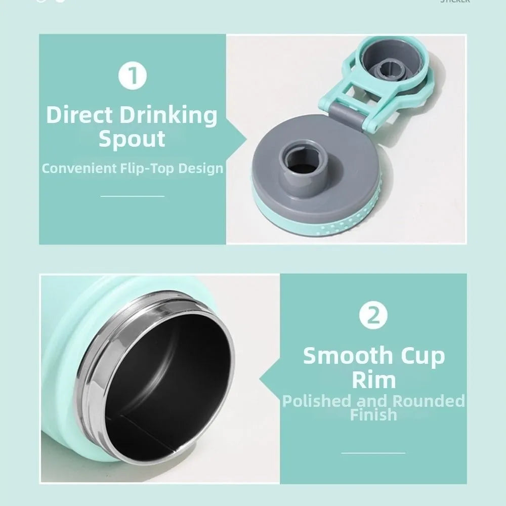 Reusable 750ML Thermal Water Bottle Large Capacity Leak Proof Sport Thermos Cup Handheld Wide Mouth Vacuum Flask Kitchenware