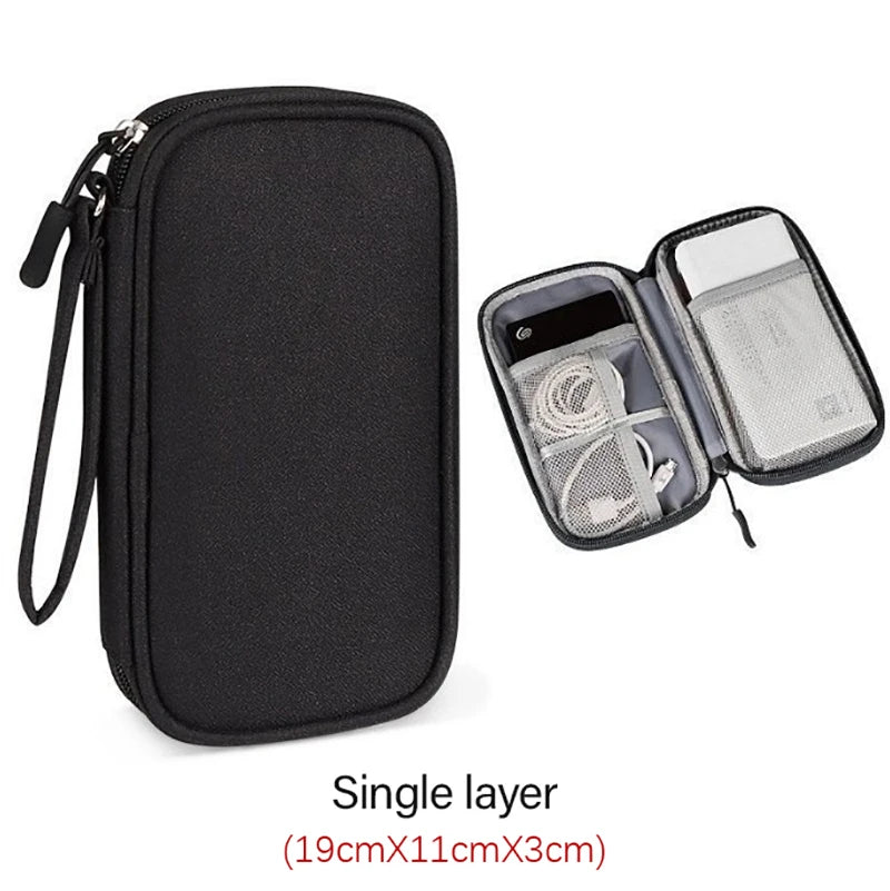 Travel Bag Storage Pouch Portable  Wire Organizer Zipper Bag Holiday Accessories Travel Voyage Indispensable