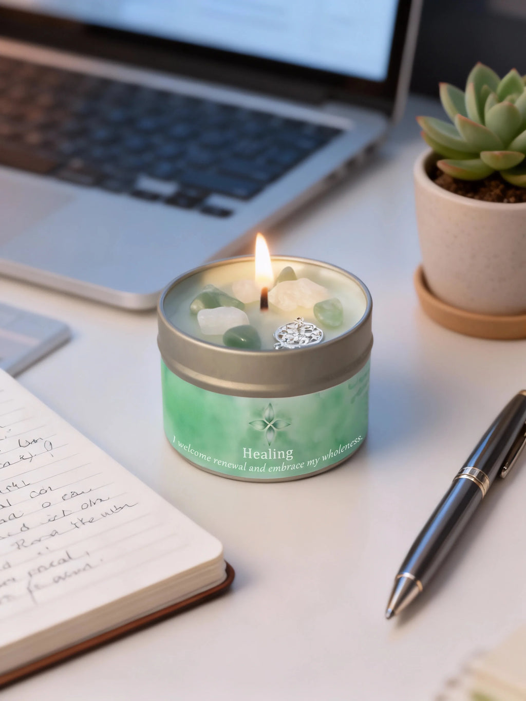 Scented Candles 3oz Law of Attraction Peace & Calm Manifestation Energy Boosting Christmas Home Decoration Candle Holders Gift