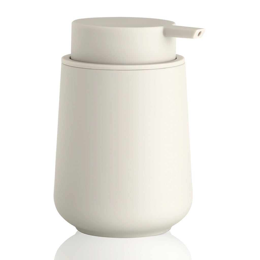 Matte Black Liquid Hand Soap Dispenser Plastic 11oz - Modern Minimalist Style for Bathroom & Kitchen Countertop Refillable