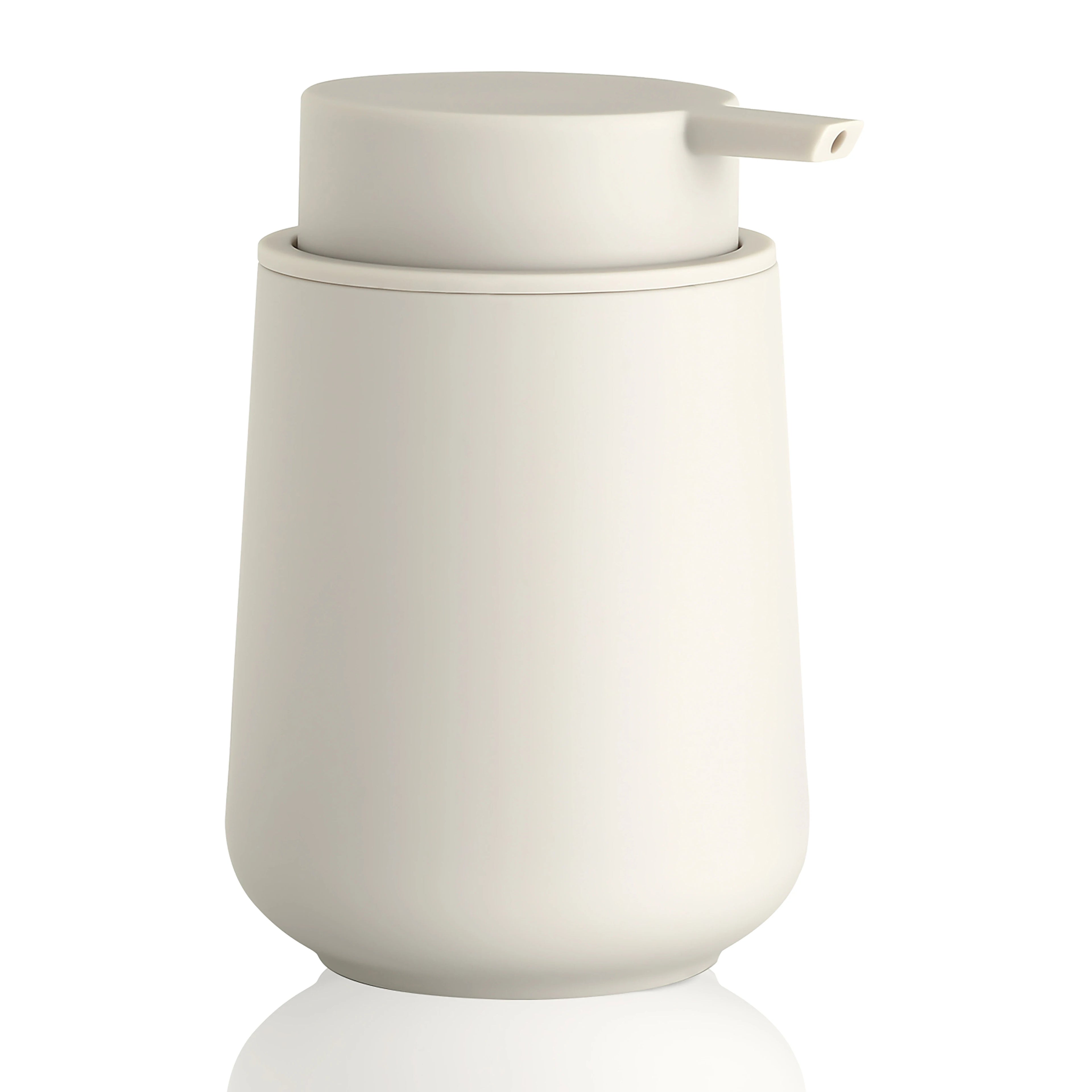 Matte Black Liquid Hand Soap Dispenser Plastic 11oz - Modern Minimalist Style for Bathroom & Kitchen Countertop Refillable