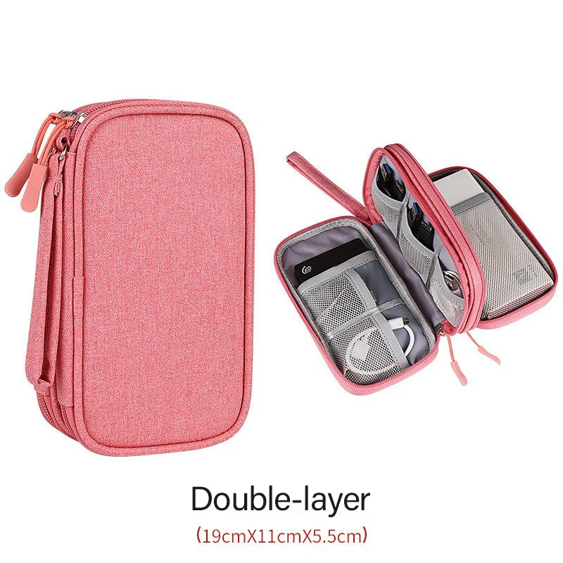 Travel Bag Storage Pouch Portable  Wire Organizer Zipper Bag Holiday Accessories Travel Voyage Indispensable