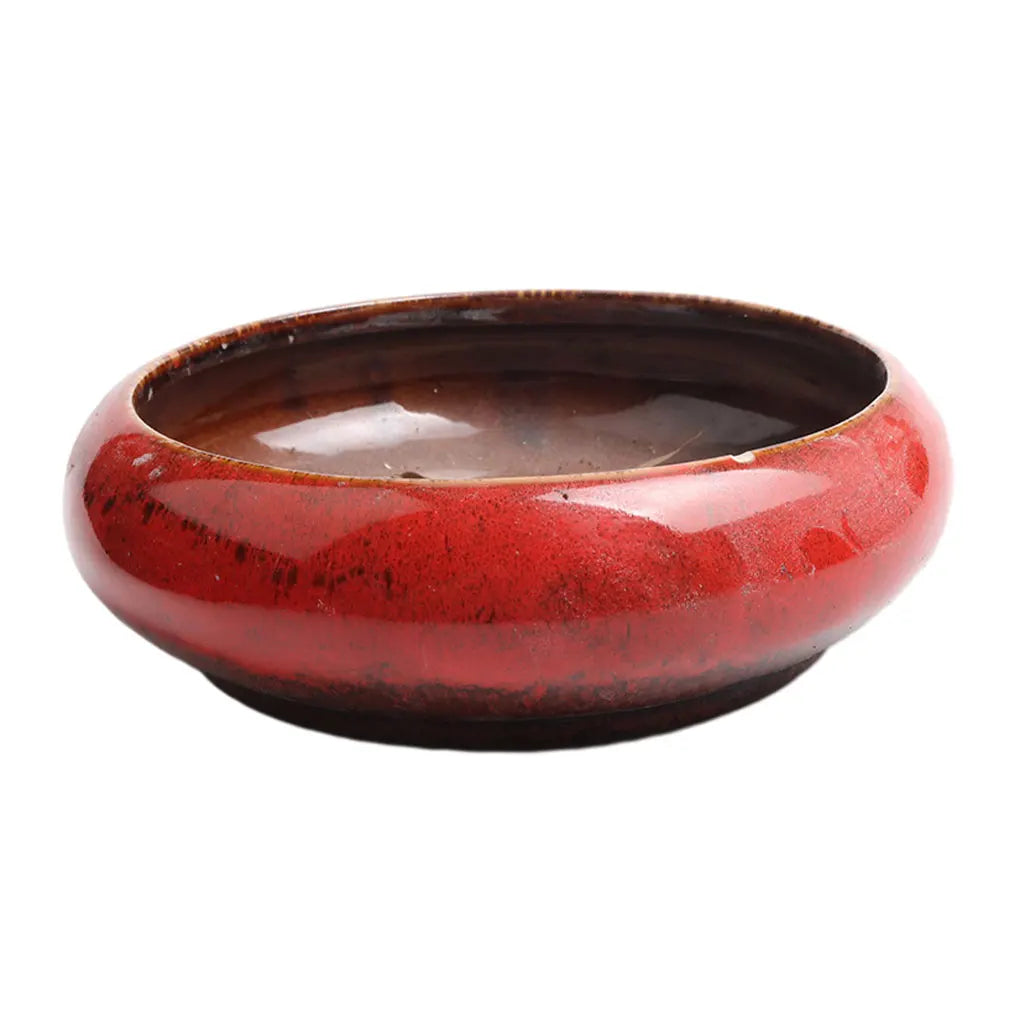 Ceramics Vintage Ceramic Glazed Bonsai Pot Creative And Durable For Plant Lovers Flowers Herbs