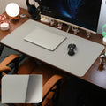 Leather Desk Pad Protector, Large Mouse Pad, Office Desk Mat, Non-Slip PU Leather with Stitched Edges Desk Blotter, Desktop Mat