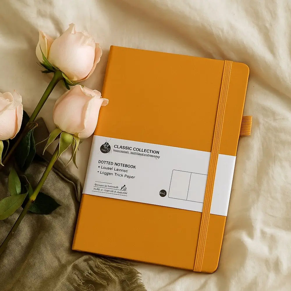 Simple Premium A5 Notebook Tie-strap Bookmark Ribbon Journal Notebook Back Pocket Pocket Notepad Gift