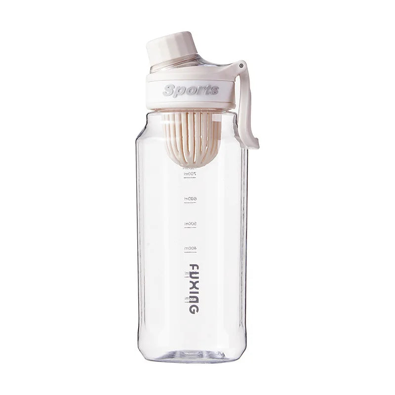 750/1000ml Reusable Water Bottle with Tea Infuser High-Capacity BPA Free Leak-Proof Design for Travel OutdoorSports  & Car Use