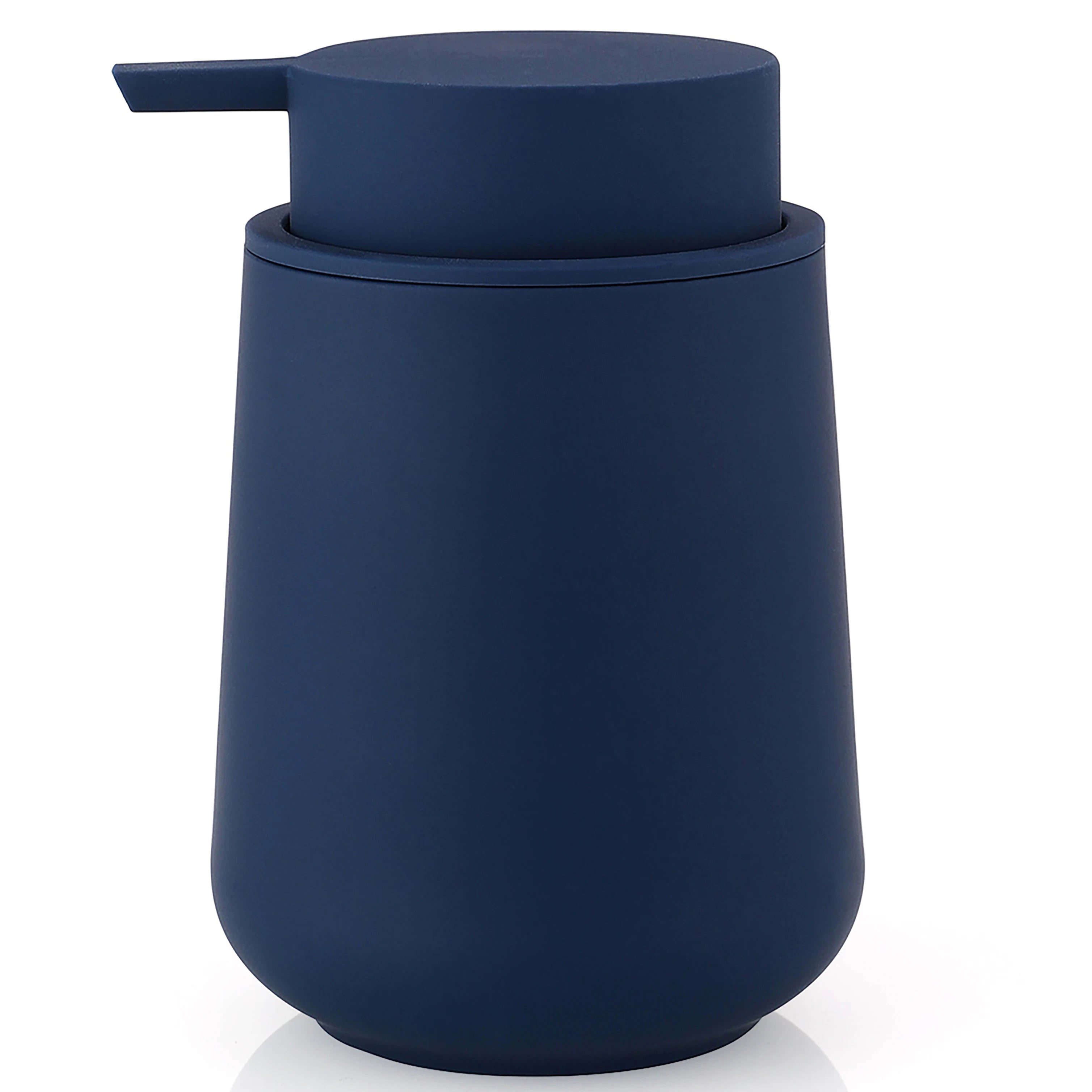 Matte Black Liquid Hand Soap Dispenser Plastic 11oz - Modern Minimalist Style for Bathroom & Kitchen Countertop Refillable