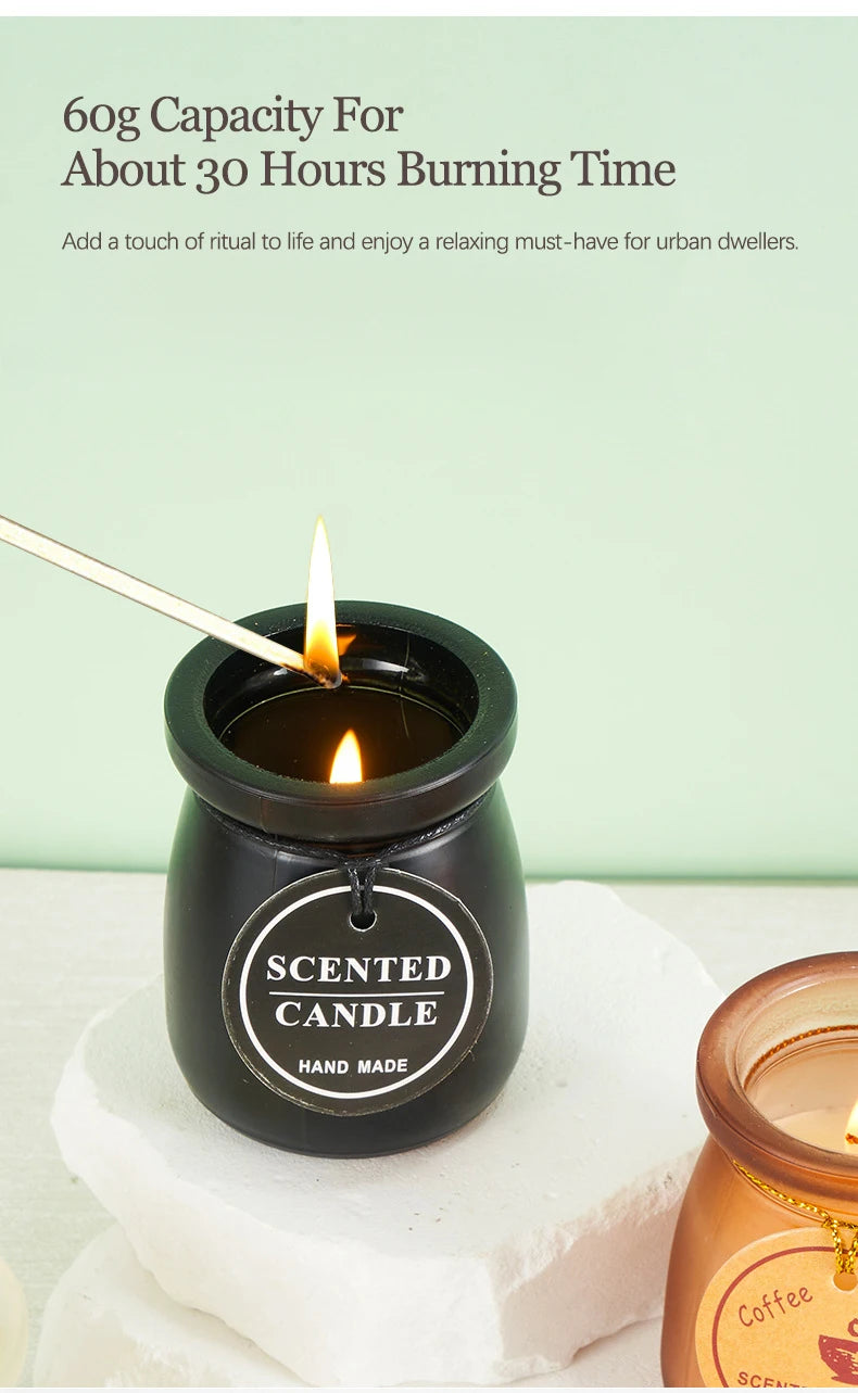 Jarred Scented Candles Oriental Woody Fragrance | Home Decor | Valentine's Day gifts | Wedding Favors |  Gifts for Women & Men