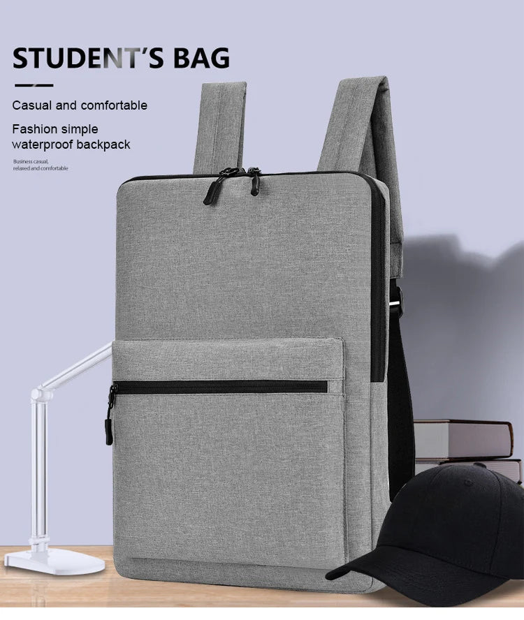 Minimalist Backpack for 13" 14" Laptop Man Bag Multi-use Women Men Work Bag Pack Waterproof Thin Casual Fashion Computer Backbag