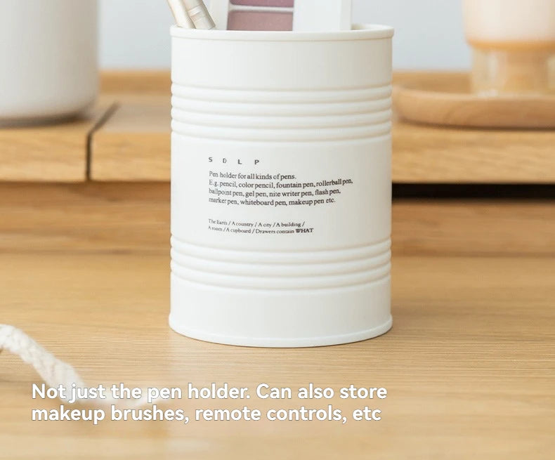 Fashionable Pen Holder, Student Office Desktop, Simple And Creative Circular Multifunctional Makeup Brush Storage Buck