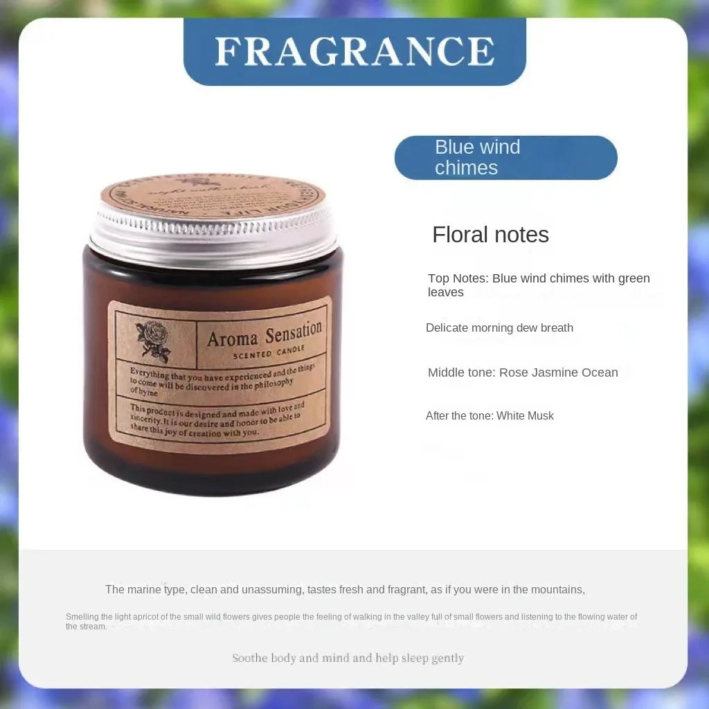 Aromatherapy essential oil candle smokeless soybean candle cup household fragrance ornament souvenir