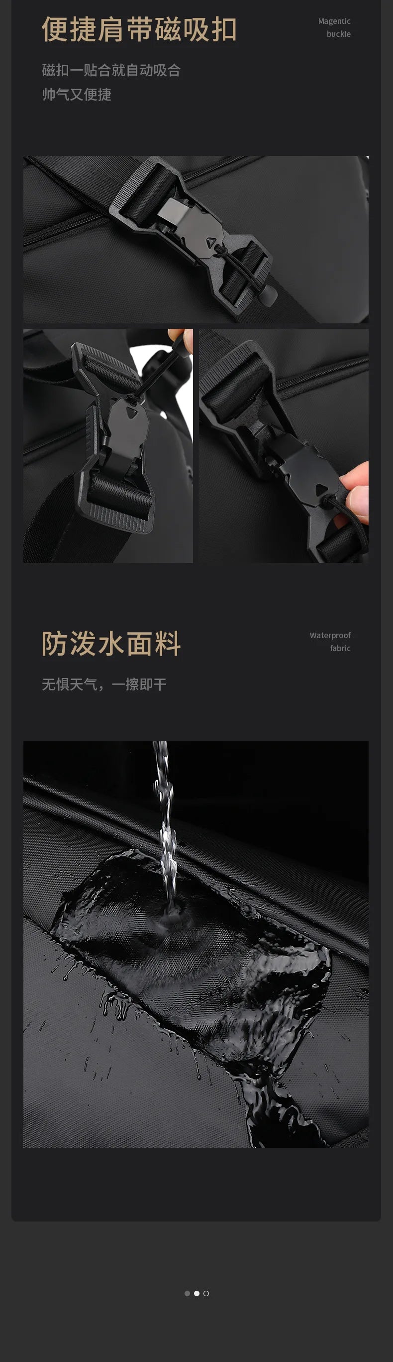 X001 Crossbody Bag Men's Bag  Work Clothes Motorcycle Backpack Functional Postman Riding Single Shoulder Bag Small Men's Bag