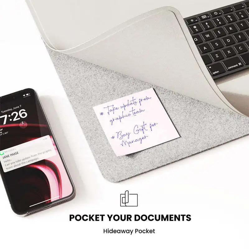 Office and Home Wireless Charging Keyboard Pad15WFast Charging Magnetic 2-in-1 Wireless Charging Mouse Pad for Mobile Phones