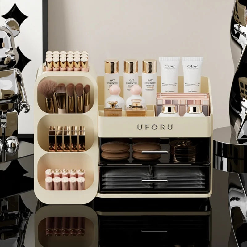 Cosmetics Storage Box Home Dressing Table High-end Large Multi-functional Compartmentalized Storage Rack Pratical New Arrival
