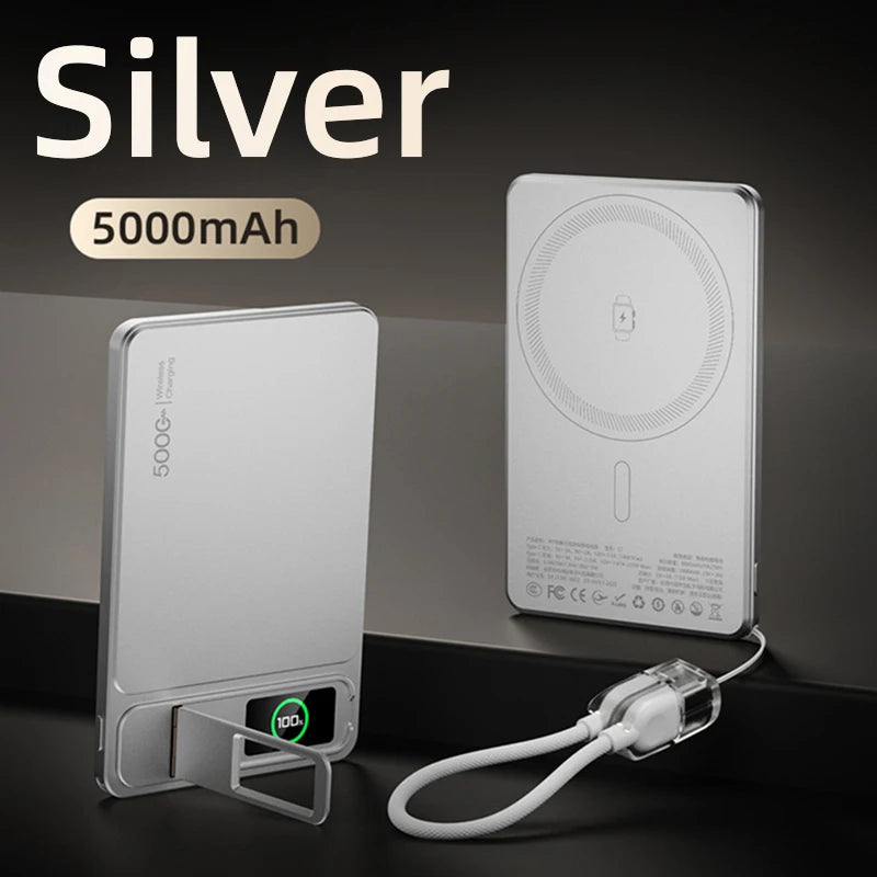 10000mAh Slim Original Power Bank For MagSafe Magnetic Wireless 20W Fast Charging Portable External Battery For iPhone 17 iWatch