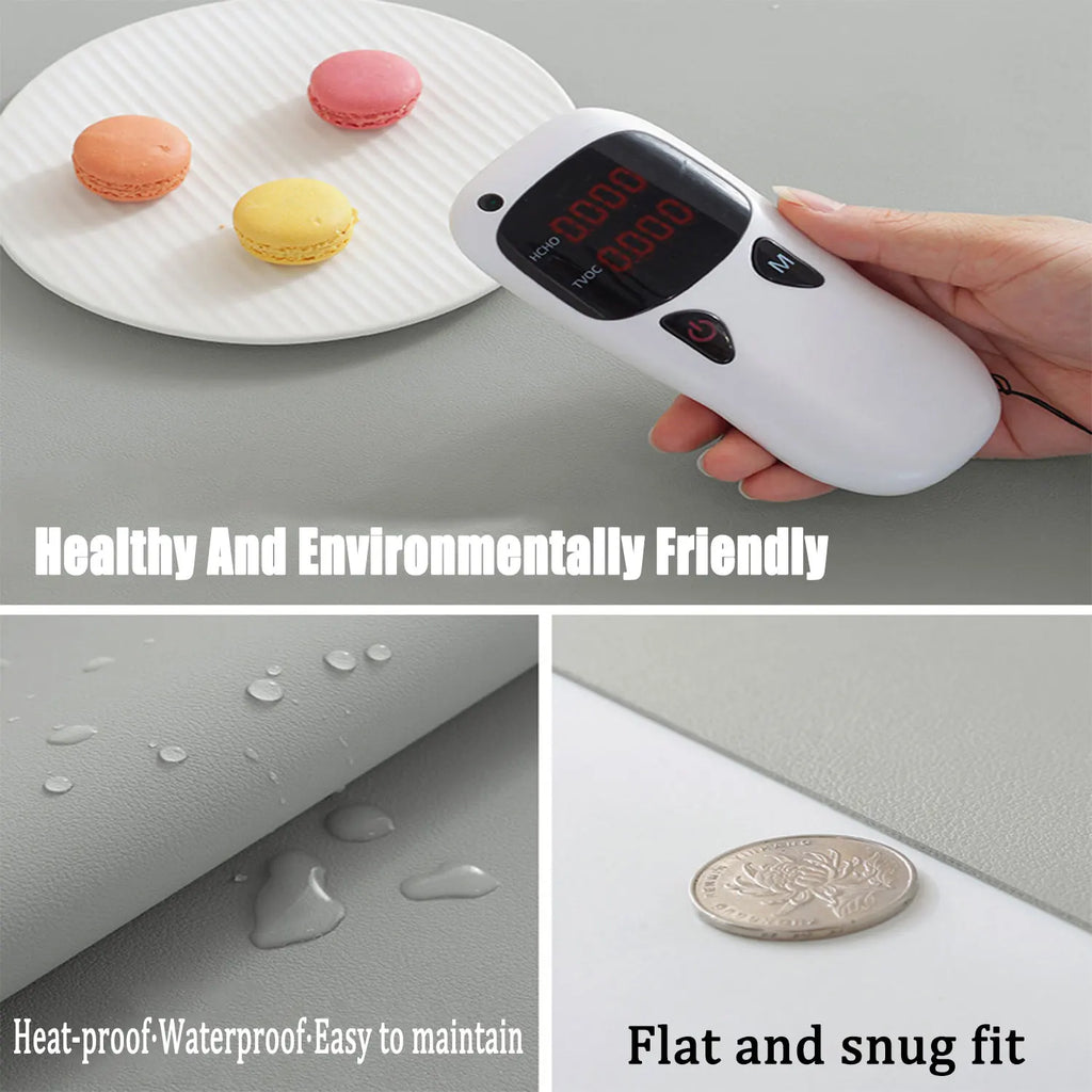 Leather Desk Pad Protector, Large Desktop Mat, Office Desk Mat, Non-Slip PU Leather with Stitched Edges Desk Blotter, Mouse Pads