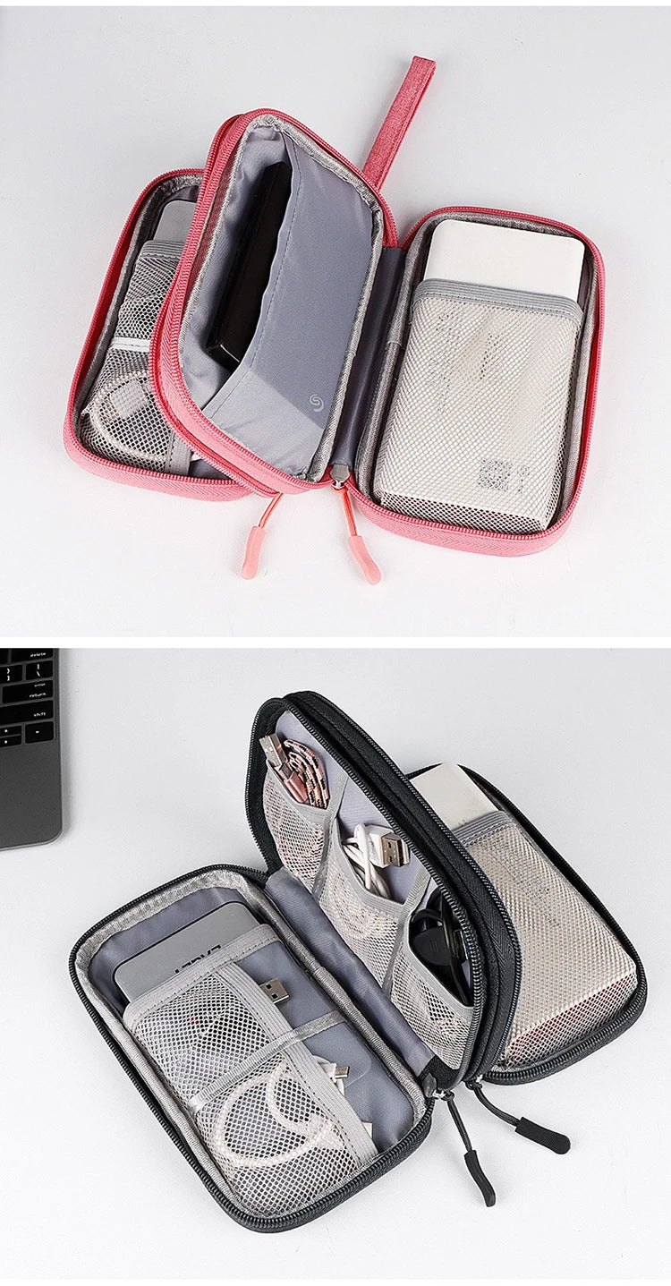 Travel Bag Storage Pouch Portable  Wire Organizer Zipper Bag Holiday Accessories Travel Voyage Indispensable