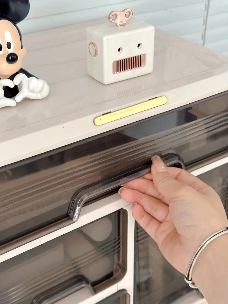 Desktop Organizer Box Der Sle Office Desk Cosmetic Storage Ra Dormi Home Study Desk Arrangement Plastic Rectangle