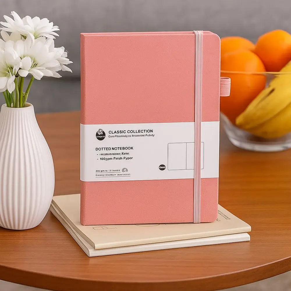 Simple Premium A5 Notebook Tie-strap Bookmark Ribbon Journal Notebook Back Pocket Pocket Notepad Gift