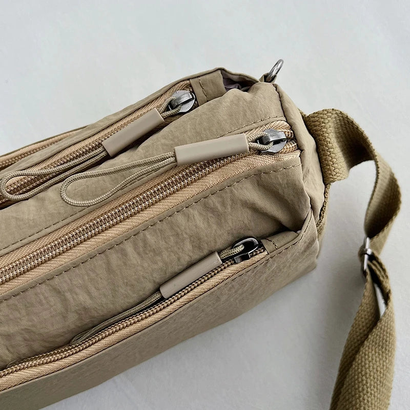 Crossbody bag for ladies - new trendy canvas shoulder bag that is versatile and fashionable, lightweight and spacious, featuring